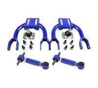Front Upper Camber Kit Control Arm Compatible For Honda Civic EG 92-95 Suspension Oscillating Arm Rear Adjustable Control Arm Blue Red(Blue)