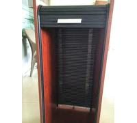 Frontali a tamburo per armadi, Kit porta scorrevole a battente personalizzata nera, diverse misure, senza foratura(W 52 x H 80 cm)