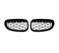 Frontali Ricambio Per BMW E60 E61 550i 535i Auto Griglia Radiatore | 2004-2009 Diamond Car Paraurti Anteriore Griglia Rene Racing Grill Cornice Nera Griglie Argento(Black Silver)