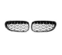 Frontali Ricambio Per BMW E60 E61 550i 535i Auto Griglia Radiatore | 2004-2009 Diamond Car Paraurti Anteriore Griglia Rene Racing Grill Cornice Nera Griglie Argento(Silver)