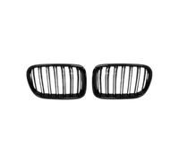 Frontali Ricambio Per BMW Per X3 F25 Auto Griglia Radiatore | 2010 2011 2012 2013 Nero Lucido Cappuccio Anteriore Rene Griglia ABS Doppia Linea Compatibile(Gloss Black)