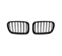Frontali Ricambio Per BMW Per X3 F25 Auto Griglia Radiatore | 2010 2011 2012 2013 Nero Lucido Cappuccio Anteriore Rene Griglia ABS Doppia Linea Compatibile(Carbon Look)