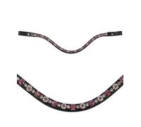 Frontalino in cuoio con brillanti decorativi modello Daisy Hkm Sports Equipment