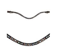 Frontalino in cuoio con brillanti decorativi modello Sparkle Hkm Sports Equipmen