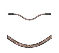 Frontalino in cuoio con brillanti decorativi modello Starlight Hkm Sports Equipm