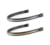 Frontalino in cuoio per testiera inglese con fila di clincher Supreme