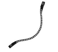 Frontalino inglese Acavallo in cuoio con cristalli a forma di stella Acavallo