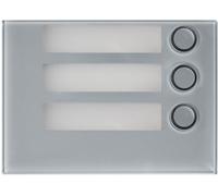 Frontalino per modulo 1168/4 Urmet Alpha 3 Tasti Grigio 1168/13G