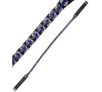 Frontalino Tattini in cuoio sottile con decoro strass blu Tattini