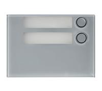 Frontalino Urmet Alpha 2 pulsanti grigio - 1168/12G