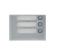 Frontalino per modulo 1168/4 Urmet Alpha 3 Tasti Grigio 1168/13G