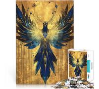 Fronte della Fenice Blu e Dorata Puzzle 1000 pezzi per adolescenti Difficile da completare ma divertente e umoristico Ottimo regalo per i giochi 38x26cm