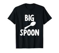 Fronte e retro Big Spoon Little Spoon Funny Maglietta