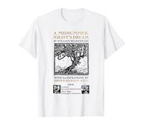 Frontespizio del Sogno di Una Notte di Mezza Estate William Shakespeare Maglietta, Uomo, Bianco, L