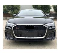 Frontgrill für Audi A6 C8 Sline S6 2019-2024 Silber Kühlergrill Schwarz Grill
