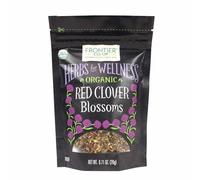 Frontier Co-op Fiori di trifoglio rosso, intero, certificato biologico | 20 g Sacchetto richiudibile | Trifolium pratense