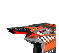 Frontino Airoh Aviator 3 Wave Opaco Arancio Cromo Arancio Cromo