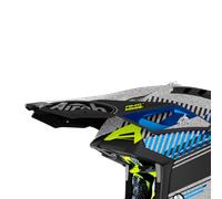 Frontino Airoh Aviator 3 Wave Opaco Argento Cromo Argento Cromo