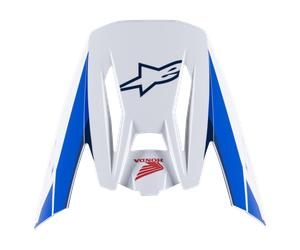 Frontino Alpinestars Honda S-M5 Ece 22.06 Bianco-Blu-Rosso Lucido Bianco