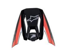§Frontino Alpinestars Honda S-M5 Ece 22.06 Nero-Rosso Lucido§