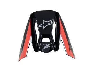 Frontino Alpinestars Honda S-M5 Ece 22.06 Nero/Rosso lucido Nero,Rosso lucido