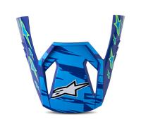Alpinestars S-M3 Falcon Cima dell'Elmo, blu/bianco/nero, Taglia unica
