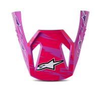 Alpinestars S-M3 Falcon Cima dell'Elmo, viola/bianco, Taglia unica