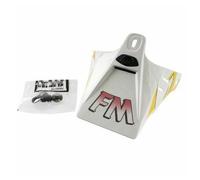Frontino casco cross FM bianco epoca