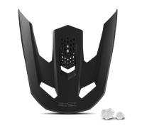 Frontino Casco Cross Shot Race Gear Speed Solid Youth Nero/Opaco Nero,Opaco