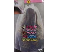 Frontino Cerchietto SPOSA NOVELLA e velo IL MIO FUTURO MARITO E' UN UOMO FORTUN