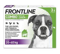 FRONTLINE 3 Pipette antiparassitarie COMBO Cane - 20-40 kg - Pulci, zecche, pidocchi masticatori