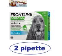 Frontline Combo antiparassitario cane di 10-20Kg 1- 3- 6- 9- 12 pipette NEW