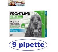 Frontline Combo antiparassitario cane di 10-20Kg 1- 3- 6- 9- 12 pipette NEW