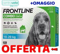 Frontline COMBO Cane 3 Pipette → Antiparassitario per Cani 10-20 kg