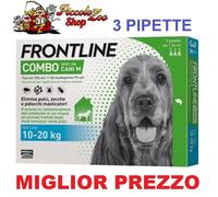 Frontline Combo cani 10-20kg 3 pipette antiparassitario per cane