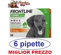 Frontline Combo cani 6 pipette antiparassitario per cane 2-10 kg NEW