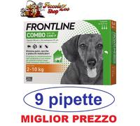 Frontline Combo cani 9 pipette antiparassitario per cane 2-10 kg NEW