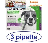 Frontline Combo cani antiparassitario cane di 20-40Kg 1-3-6-9-12 pipette