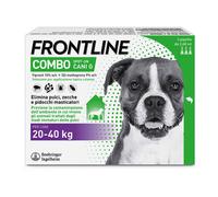 Frontline Combo Cani x3 Pipette, Antiparassitario per Cani Grandi e Cuccioli (20-40Kg) Contro Pulci, Zecche, Uova e Larve