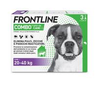 frontline Combo Cani x3 Pipette, Antiparassitario per Cani Grandi e Cuccioli (20-40Kg) Contro Pulci, Zecche, Uova, Larve E Pidocchi