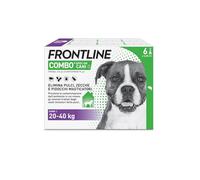 Frontline Combo Cani x6 Antiparassitario Contro Pulci E Zecche (20-40Kg) | Prodotto per Cani e Cuccioli. Protegge Anche la Casa da Pulci, Zecche, Uova e Larve, Antipulci 6 Pipette