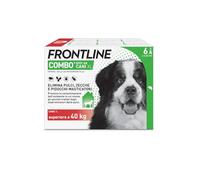 Frontline Combo Cani x6 Antiparassitario Contro Pulci E Zecche (>40Kg) | Prodotto per Cani e Cuccioli. Protegge Anche la Casa da Pulci, Zecche, Uova e Larve, Antipulci 6 Pipette