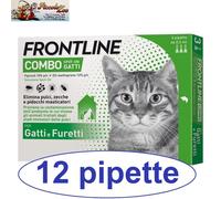 Frontline Combo gatti 1-2-3-4-5-6-9-12-18-24 pipette antiparassitario per gatto