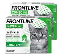 Frontline Combo Gatti 2x6 Pipette, Antiparassitario Contro Pulci, Zecc
