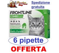 Frontline Combo gatti 6 pipette antiparassitario per gatto antipulci SCAD 2027