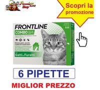 Frontline Combo gatti 6 pipette antiparassitario per gatto antipulci SCAD 2028