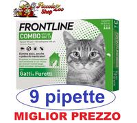 Frontline Combo gatti 9 pipette antiparassitario per gatto antipulci SCAD 2027