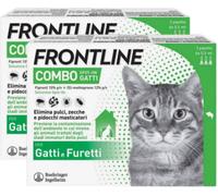 FRONTLINE Combo Gatti x3 Antiparassitario Contro Pulci, Zecche E Pidocchi KIT RISPARMIO 2X3 PIPETTE