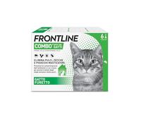 FRONTLINE Combo, 6 Pipette, Antiparassitario per Gatti, Gattini e Furetti di Lunga Durata, Protegge da Pulci, Zecche, Uova, Larve e Anche la Casa, Antipulci In Confezione da 6 Pipette da 0.5 ml