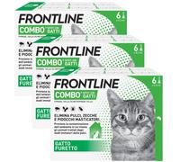 Frontline Combo Gatti x6 Antiparassitario Contro Pulci, Zecche E Pidocchi KIT 18 PIPETTE